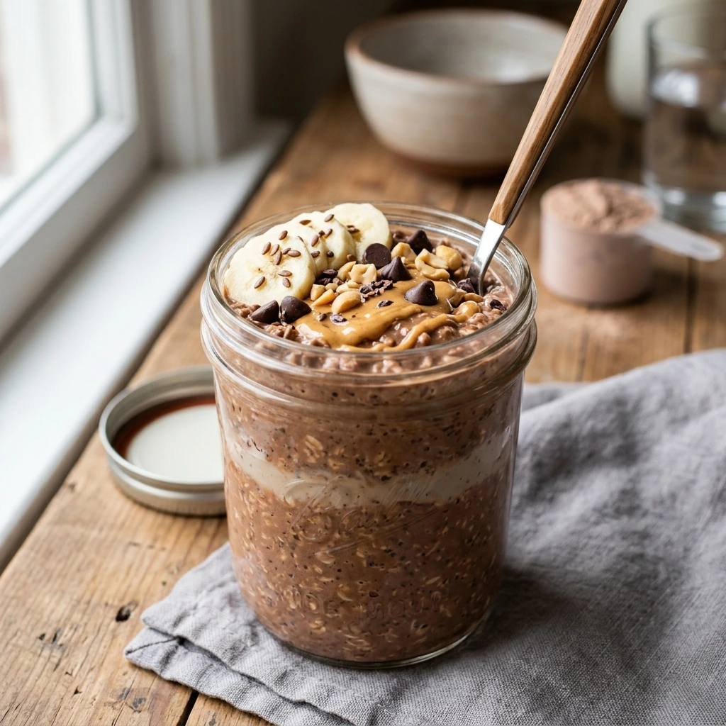 Peanut Butter Protein Overnight Oats
