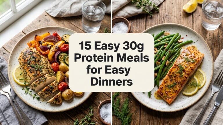 Easy 30g Protein Meals