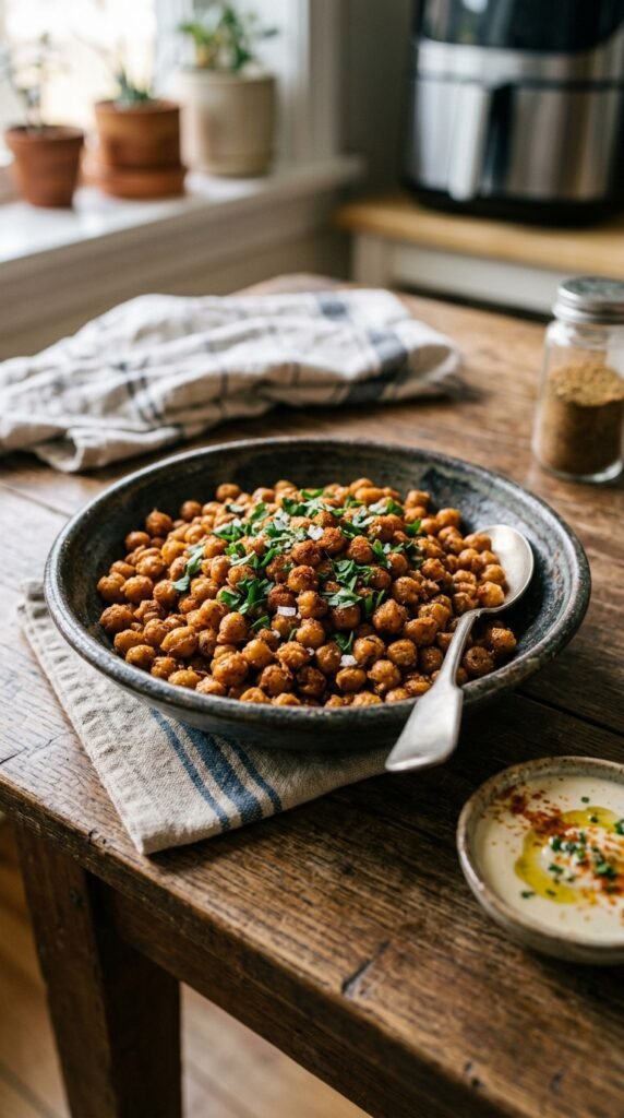 Air Fryer Chickpeas