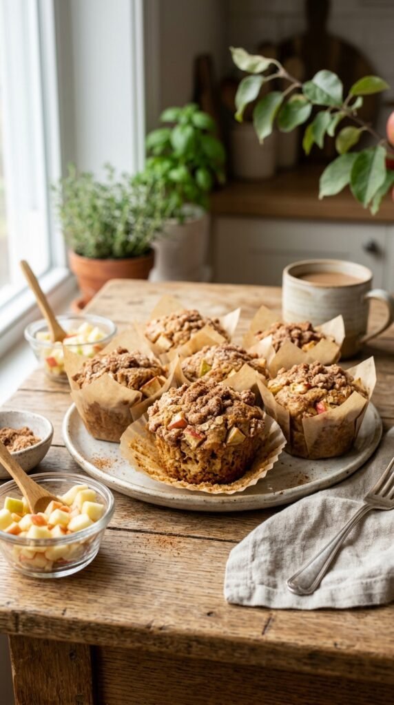 Apple Cinnamon Protein Muffins