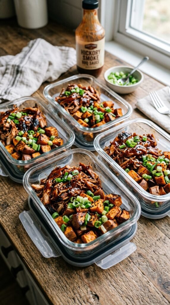 BBQ Chicken Sweet Potato Bowls