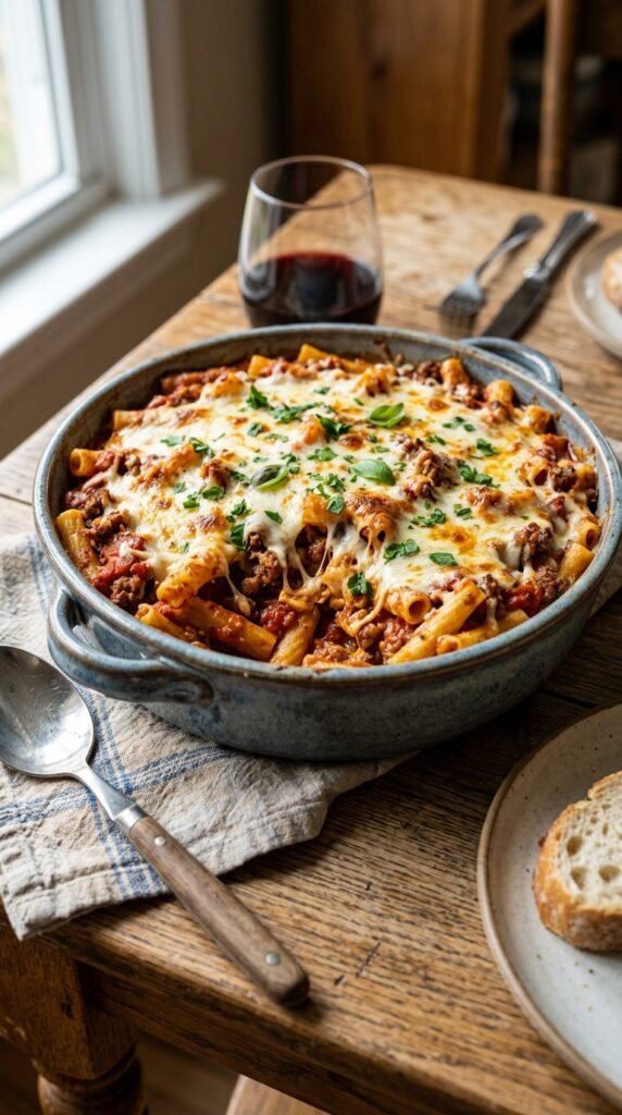 Baked Ziti with Ground Beef