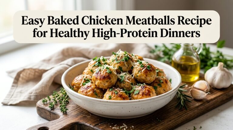 Baked Chicken Meatballs