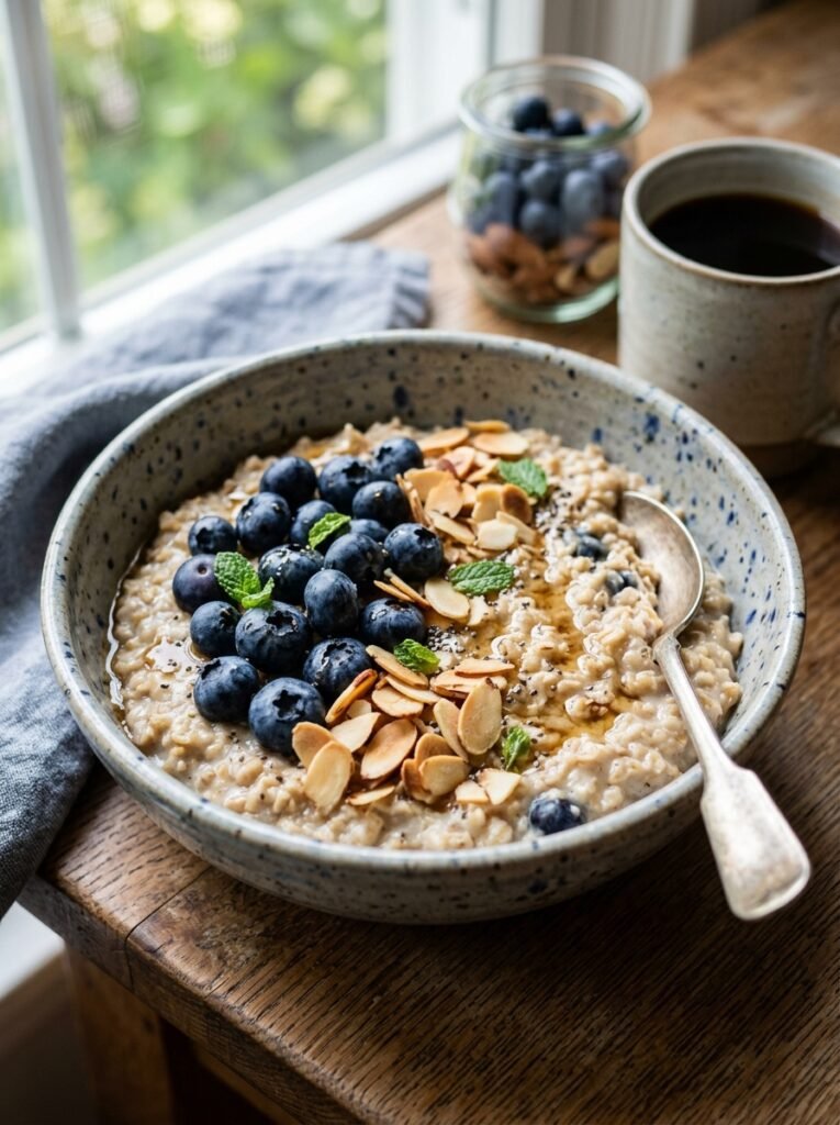 Blueberry Almond Oatmeal