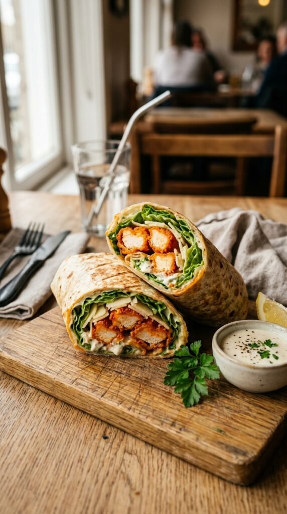 Buffalo Chicken Caesar Wrap
