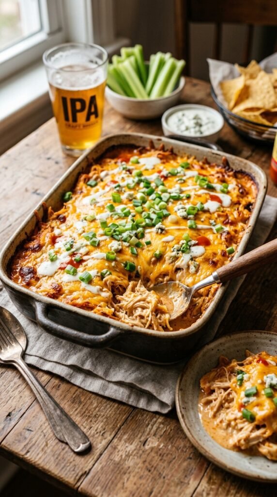 Buffalo Chicken Casserole