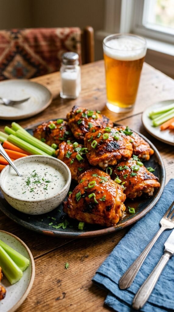Buffalo chicken thighs