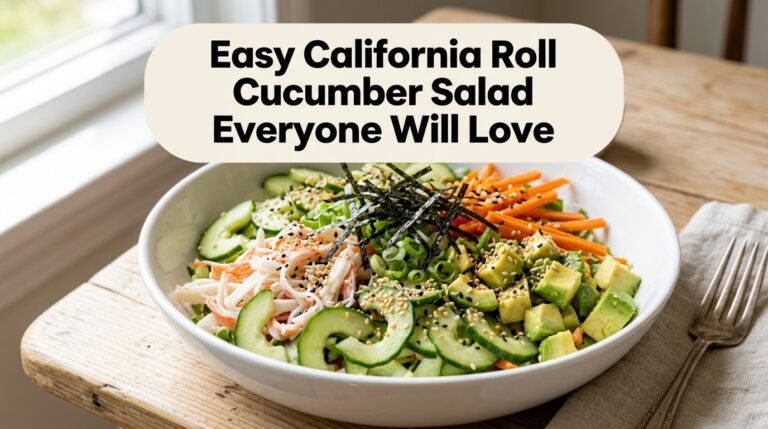 California Roll Cucumber Salad