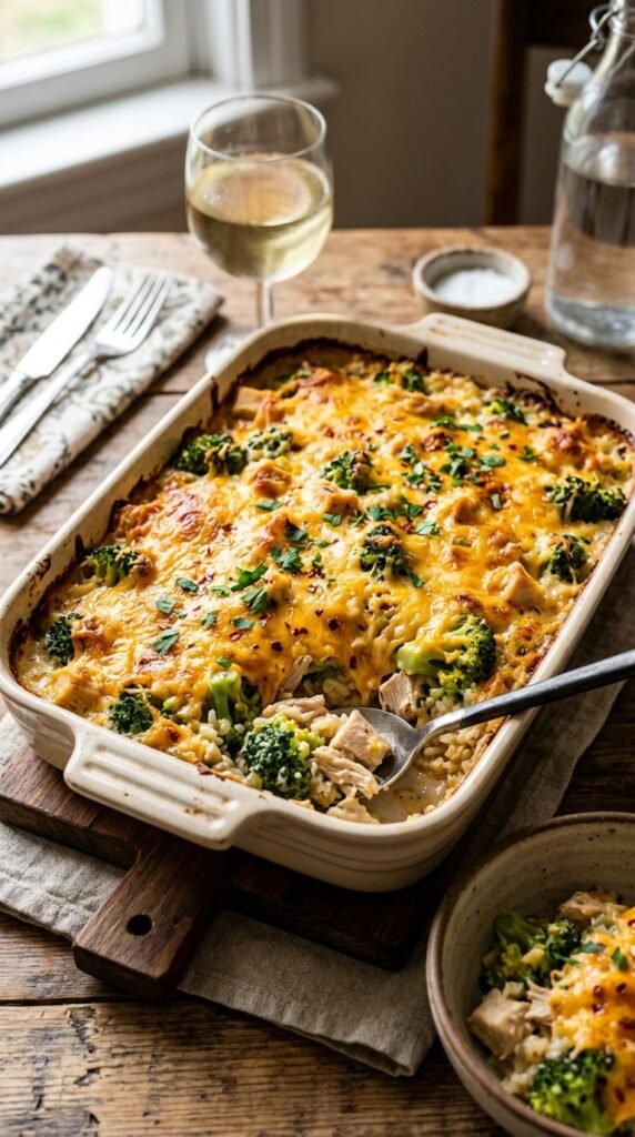 Cheesy Chicken Broccoli Casserole