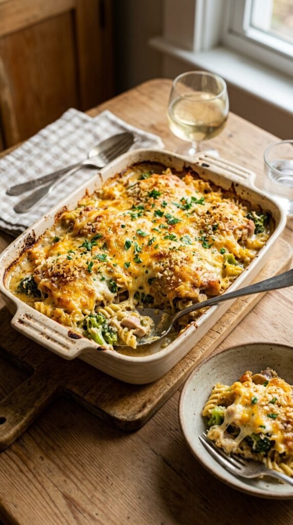 Cheesy Chicken Thigh Casserole