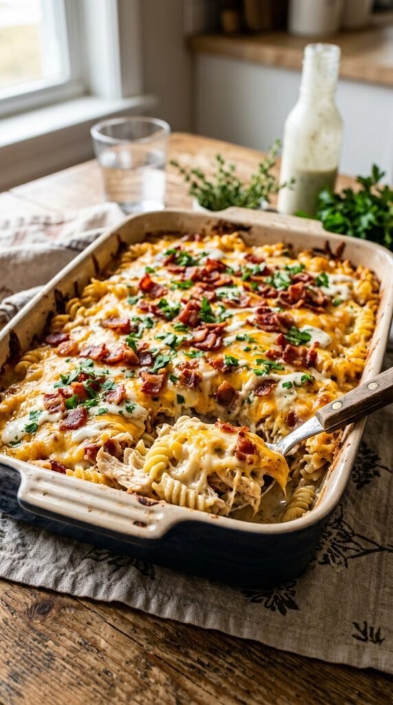 Chicken Bacon Ranch Casserole