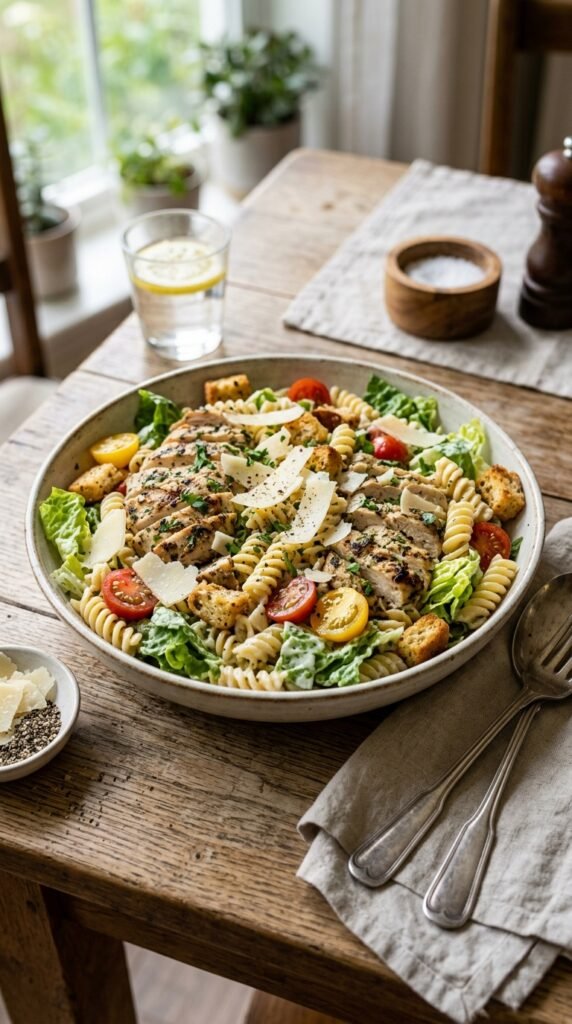 Chicken Caesar Pasta Salad
