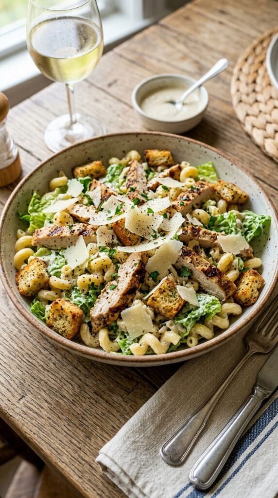 Chicken Caesar Pasta Salad