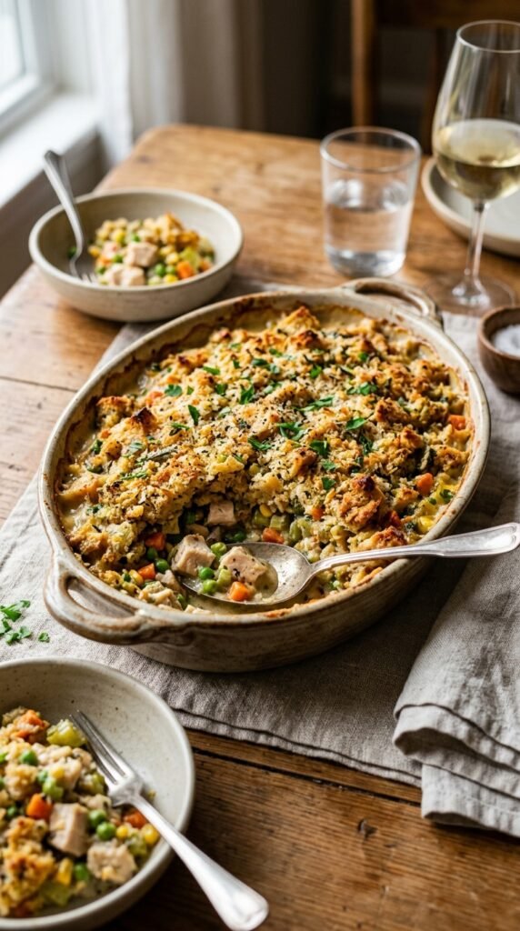 Chicken Stuffing Casserole