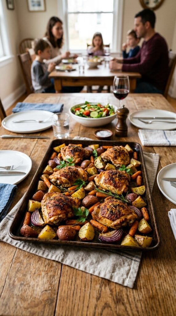 Chicken Thigh and Potato Sheet Pan Dinner
