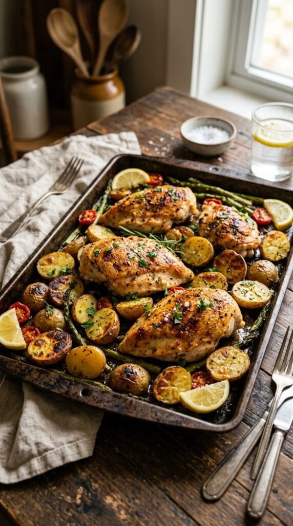 Chicken Breast and Potato Sheet Pan Meal