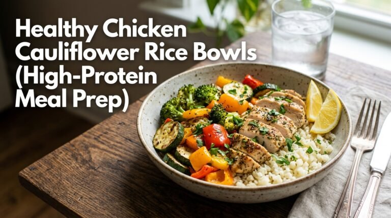 Chicken Cauliflower Rice Bowls