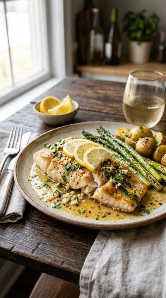 Lemon Garlic Butter Cod