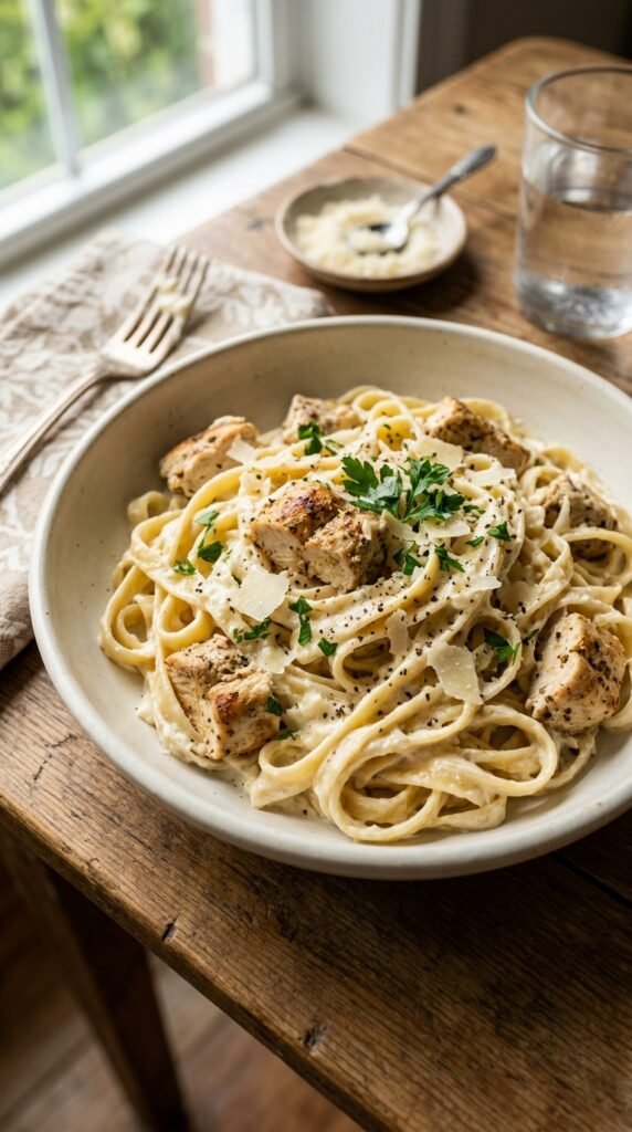 Cottage Cheese Chicken Alfredo