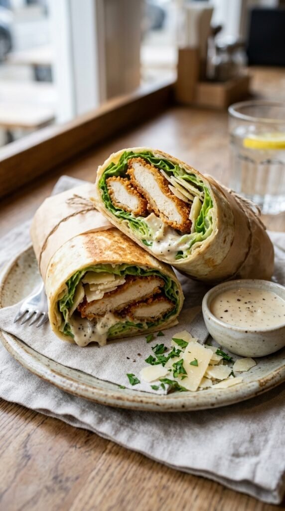 Crispy Chicken Caesar Wrap