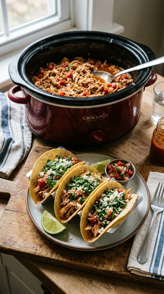 Crockpot Salsa Chicken