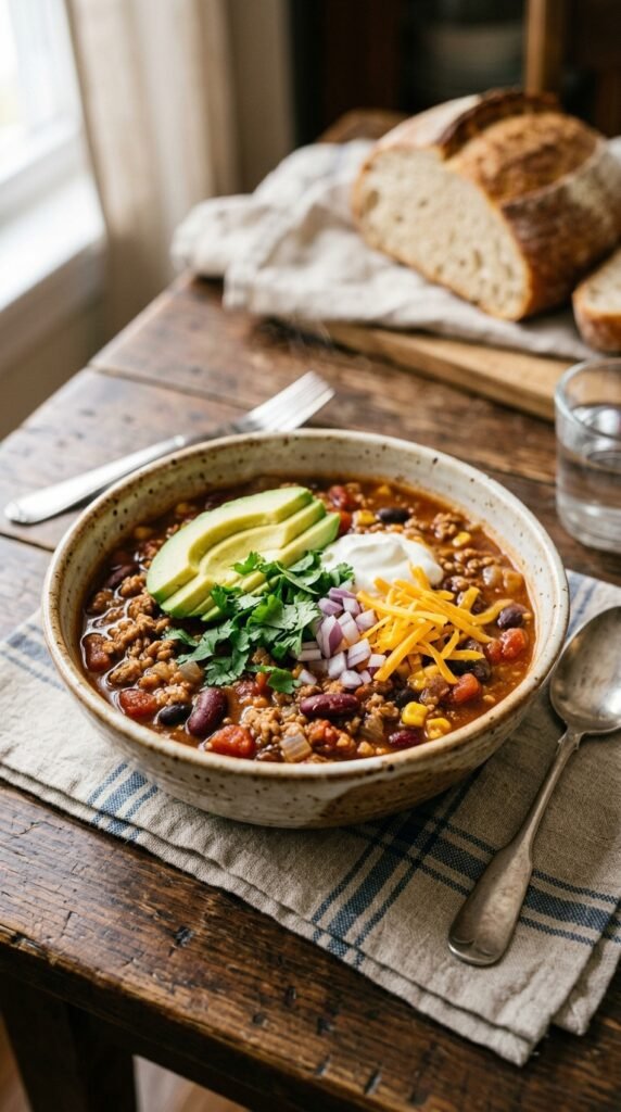 Crockpot Turkey Chili