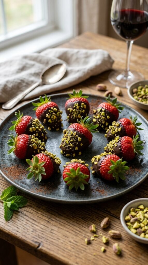 Dark Chocolate Strawberry Bites