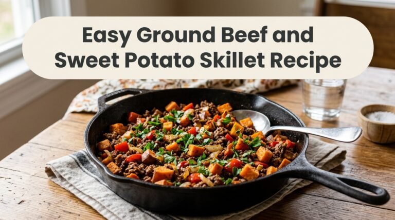Easy Ground Beef and Sweet Potato Skillet Recipe
