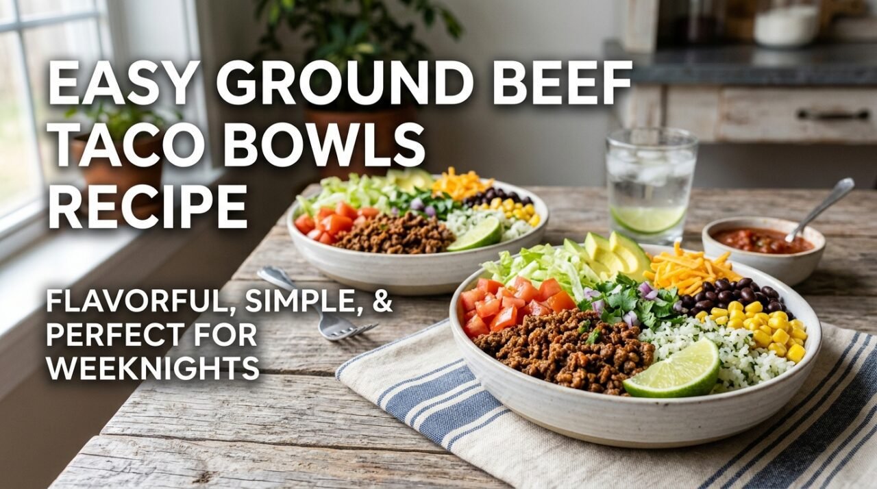 Ground Beef Taco Bowls Recipe