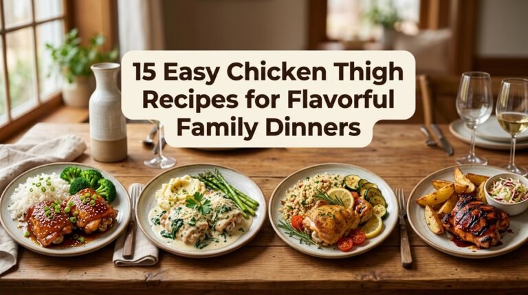 15 Easy Chicken Thigh Recipes for Flavorful Family Dinners