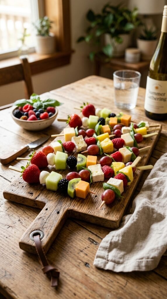 Fruit and Cheese Skewers