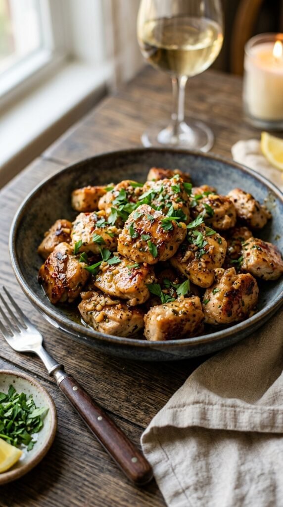 Garlic Butter Chicken Bites