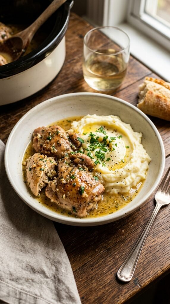 Crockpot Garlic Butter Chicken