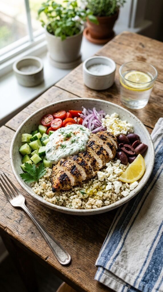 Greek Chicken Bowls