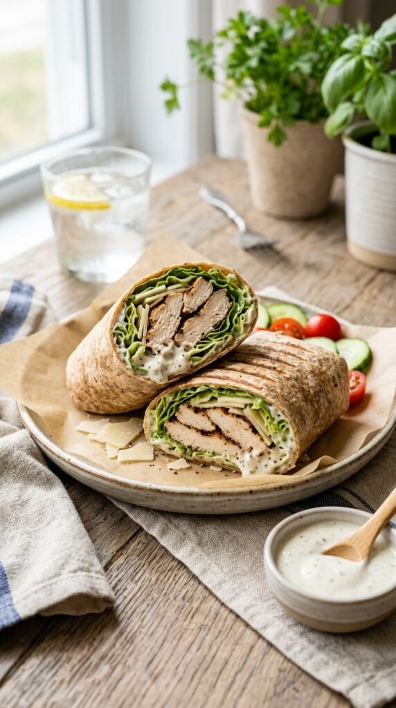 Greek Yogurt Chicken Caesar Wrap