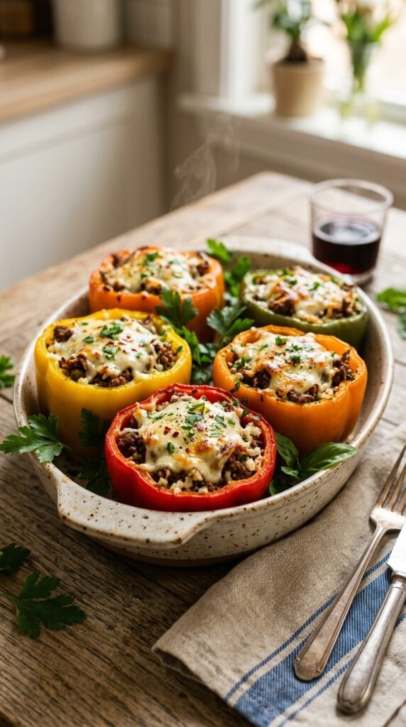 Keto Stuffed Bell Peppers