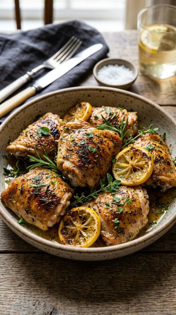 Lemon Herb Chicken Thighs