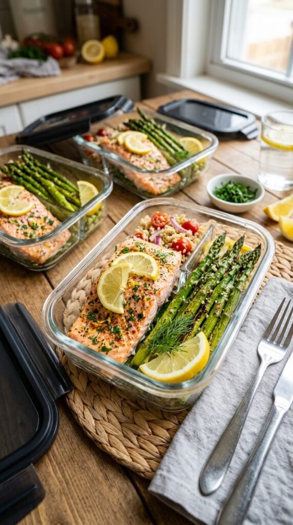 Lemon Herb Salmon with Asparagus