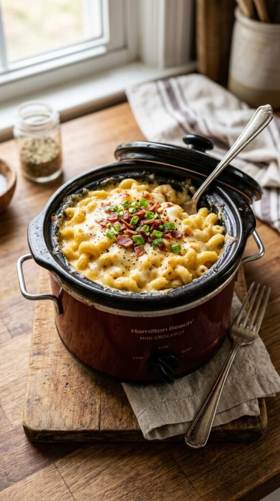Mini Crockpot Mac and Cheese