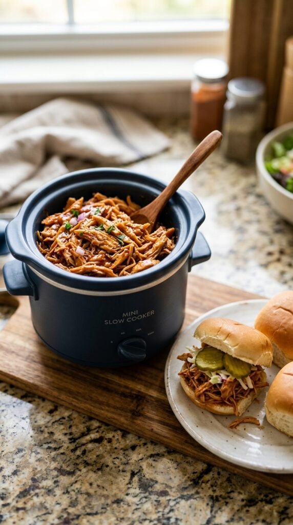 Mini Crockpot Pulled Chicken