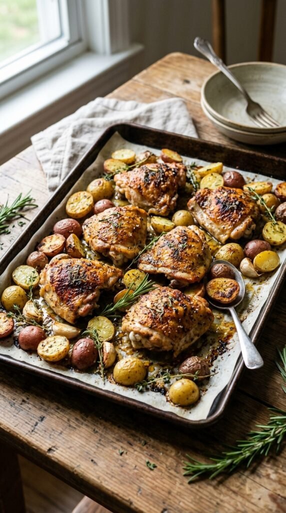 One-Pan Chicken and Potatoes