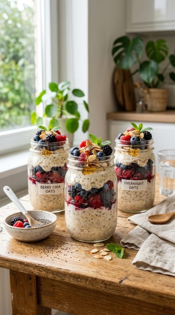 Overnight Oats with Berries