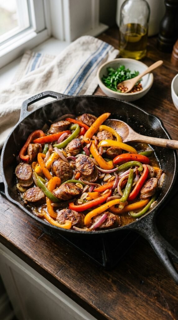Skillet Sausage and Peppers