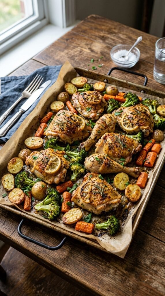Sheet Pan Lemon Herb Chicken