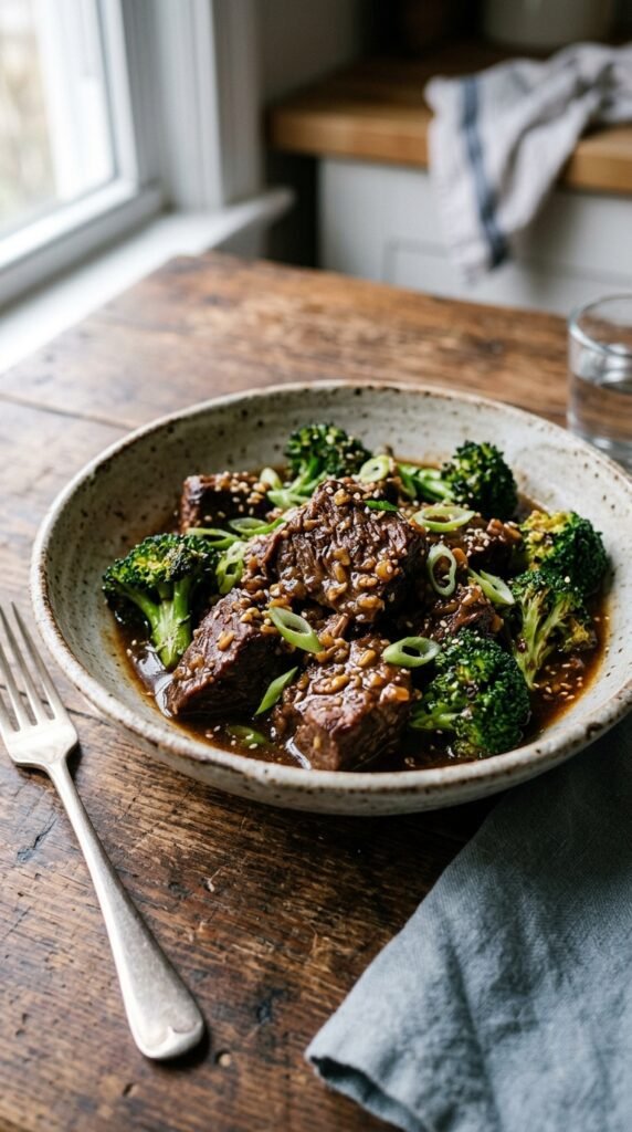 Slow Cooker Beef and Broccoli