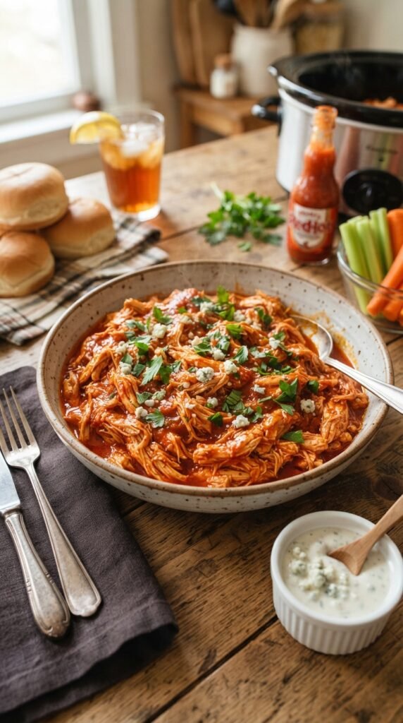 Slow Cooker Buffalo Chicken