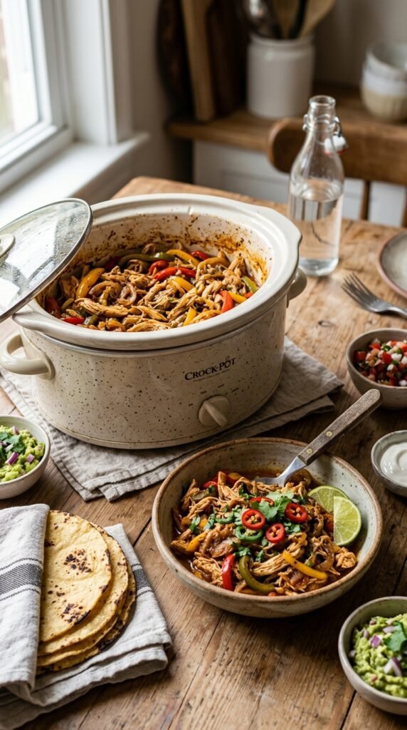 Slow Cooker Chicken Fajitas (GF)
