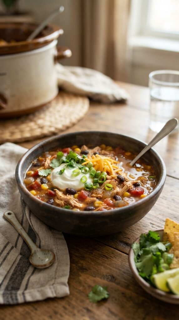Slow Cooker Chicken Taco Soup