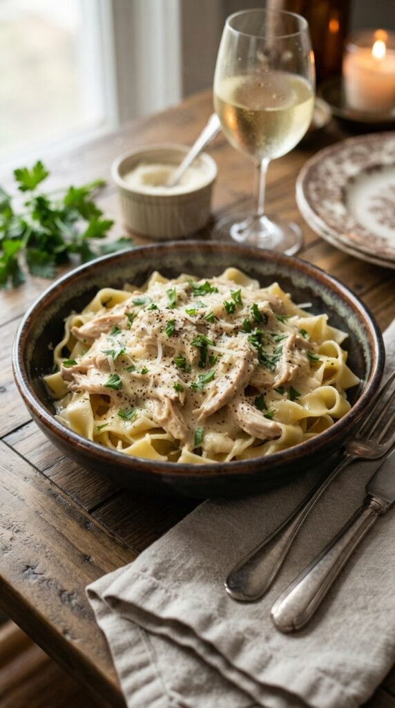 Slow Cooker Garlic Parmesan Chicken