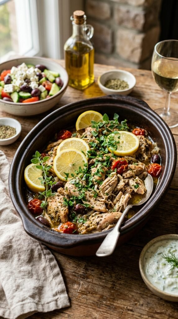 Slow Cooker Greek Chicken